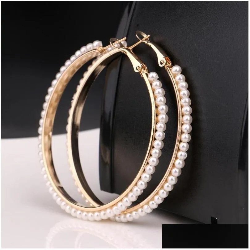 Hoop & Huggie Earrings Hoop For Women Fashion 18K Gold/Sier Plated Nice Drop Delivery Jewelry Earrings Dh1Bx