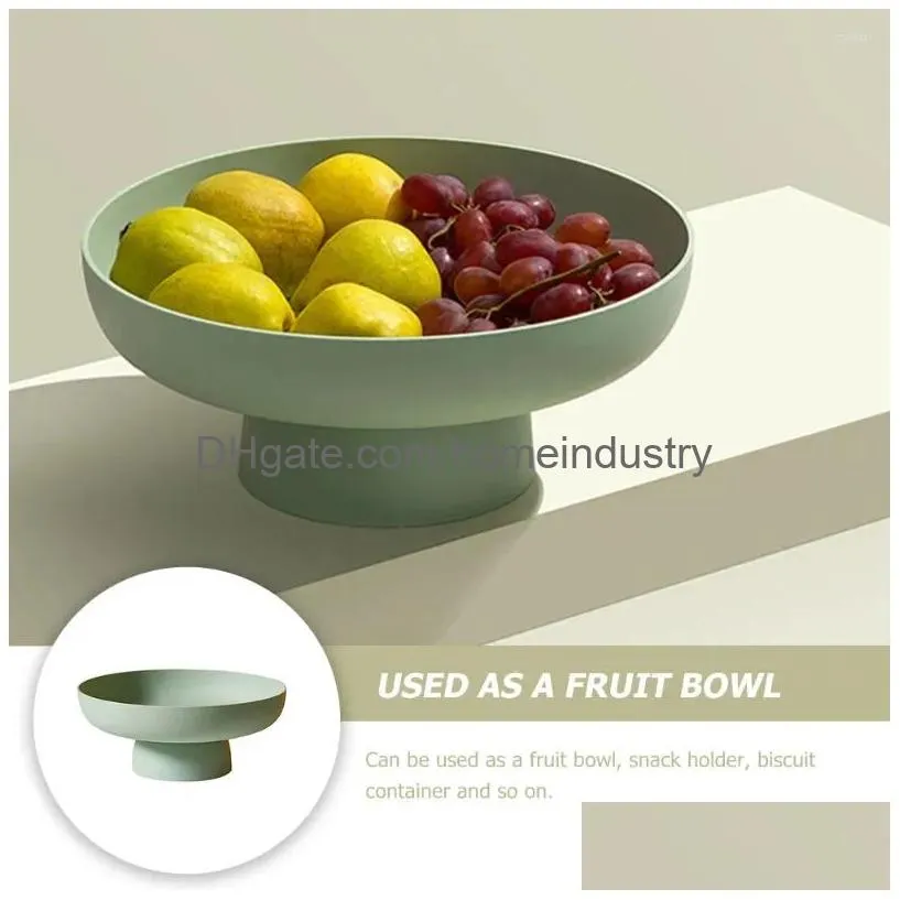 Dinnerware Sets Fruit Tray Decorative Holder Draining Basket Bowl Pp Dessert Display Stand Offering Drop Delivery Dhxk1