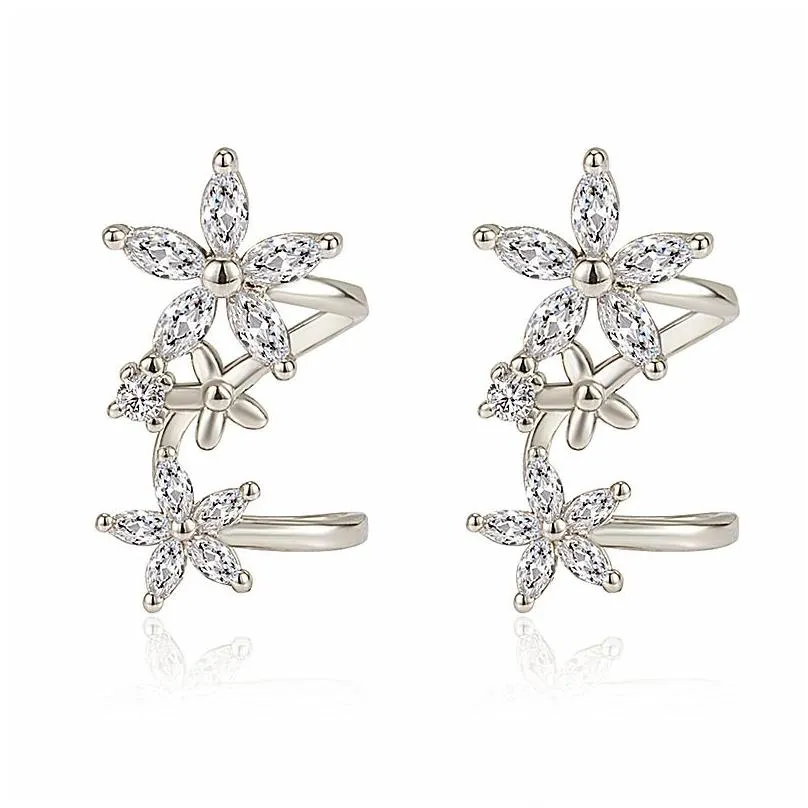 Stud Creative Fashion Star And Moon Ring Female Ins Tide Open Rings Two-In-One Cold Wind Tail Set Drop Delivery Jewelry Earrings Dhtcw