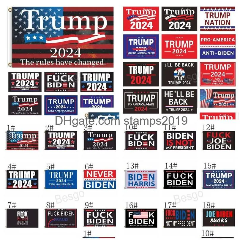 make america again 2024 trump flags 90x150cm election president flag joe biden banner lets go brandon hanging banners bh5732