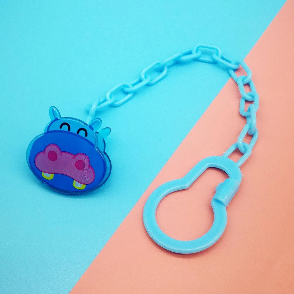 tether strap clip baby pacifier chain pacifier clip plastic play mouth chain cartoon plastic pacifier accessories
