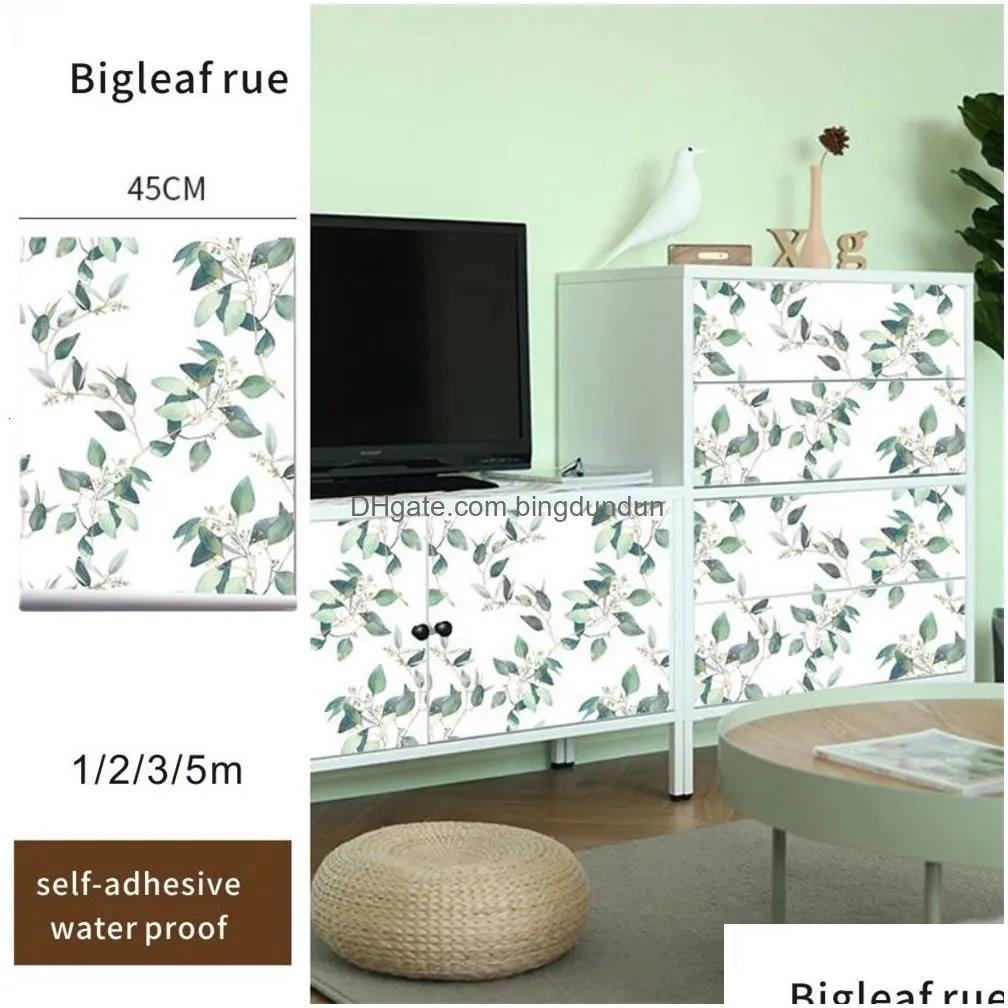 geometric wallpapers grid self adhesive peel and stick flower leaves contact paper for wall renovation furniture sticker 231220