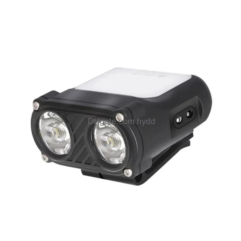 Headlamps Led Induction Headlamp Mini Cap Clip Light 1200Mah Built-In Battery Usb Rechargeable Head Flashlight For Cam Fishing Drop Dhf3A