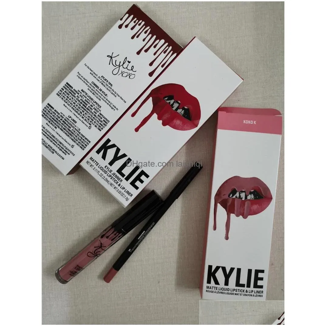 Other Makeup 5 Colors Kylie Jenner Lipstick Lipgloss Lipliner Lipkit Veetine Liquid Matte Kits Veet Liner Pencil Keyshadow Beauty Dr Dhqzj