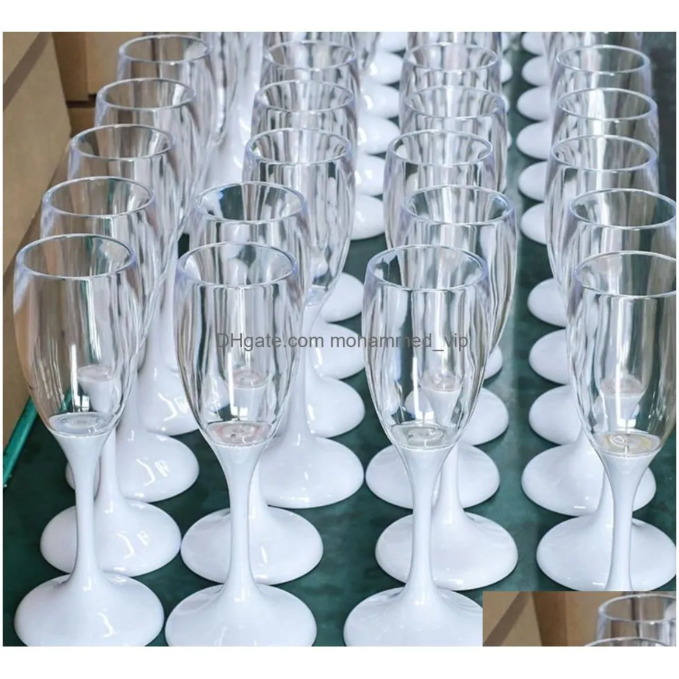 led champagne flute glasses light up flashing wine cups liquid activated drinkwear for wedding party birthday festivals bar