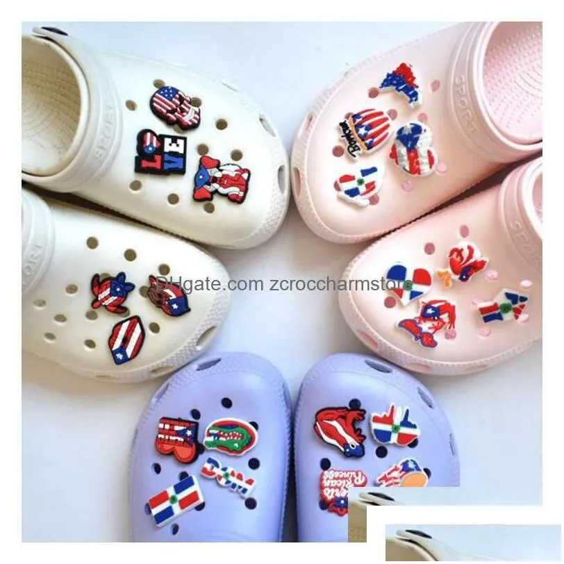 shoe parts accessories fast delivery sandal designer cute charms 8000 assorted designs dog clog pvc charm for sandals drop shoes dhnz4