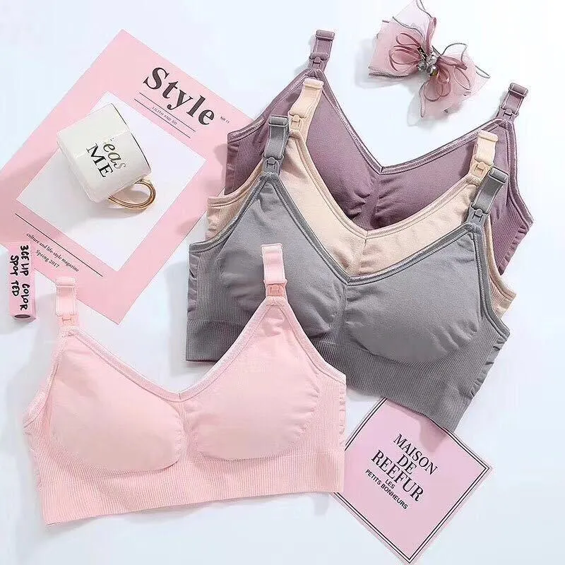 breast-feeding bra before pregnancy open button breast-feeding bra without underwire pregnant women breast-feeding bra postpartum mommy underwear