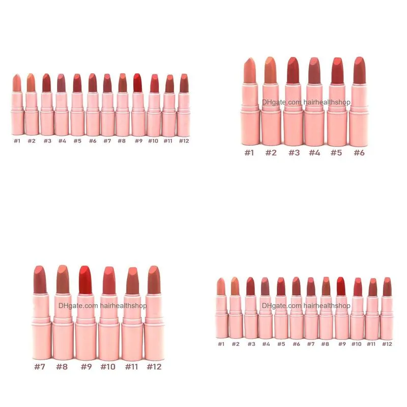 rouge a levre matte lipstick 12 color long-lasting easy to wear make up lip stick shades