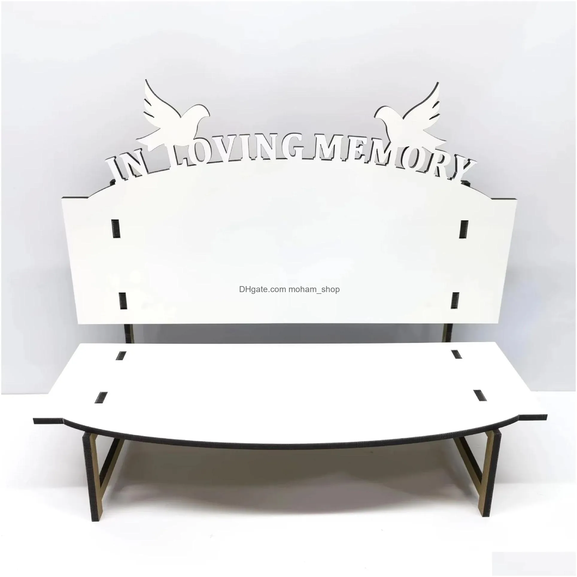 sublimation mdf memorial benches party supplies blank wooden christmas ornament room decor accessories 920