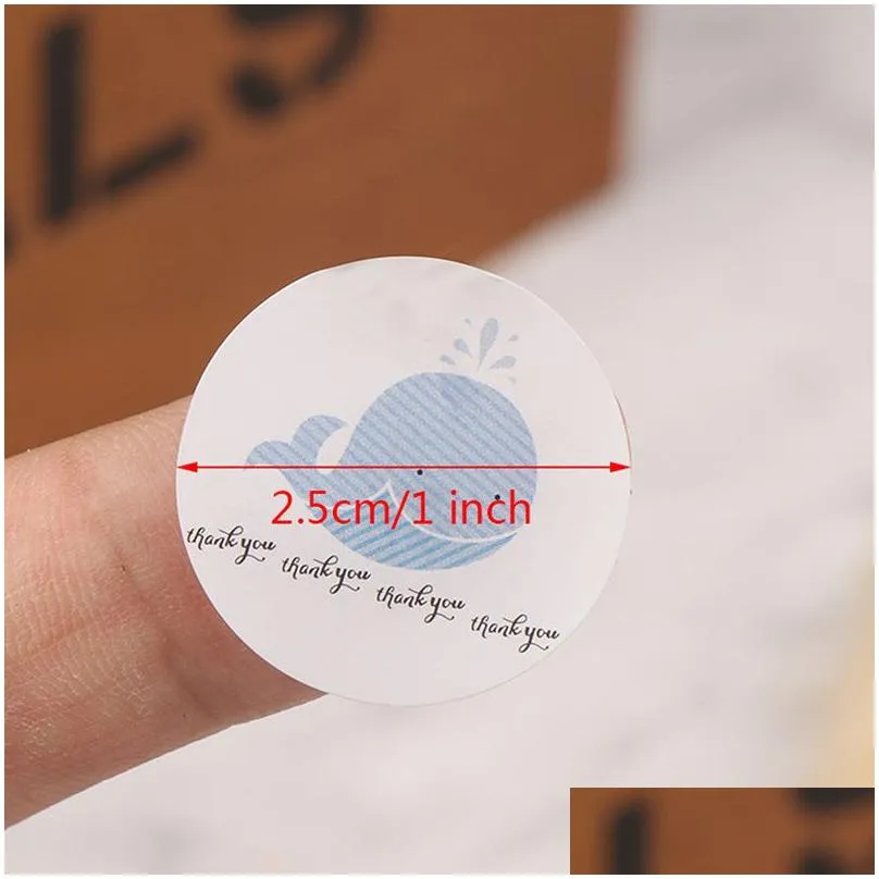 thank you sticker seal labels round blurred background 500 labels sticker per roll for package personalized stationery stickers
