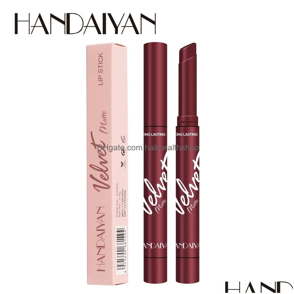 handaiyan matte lipstick velvet lip stick long-lasting easy to wear nutritious makeup lips liner