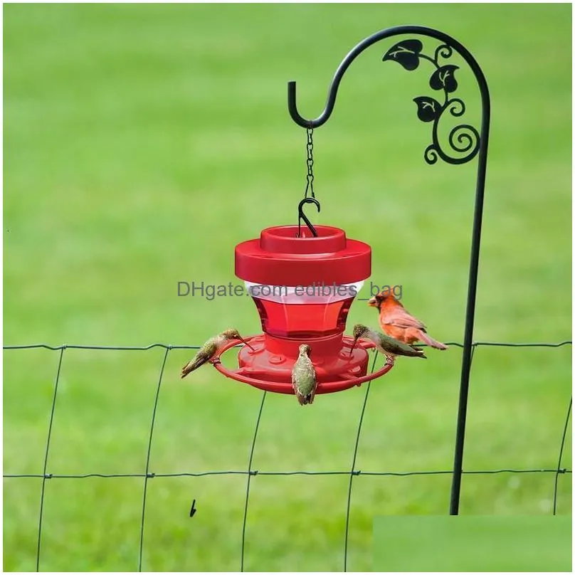 garden decorations hummingbird gifts humming bird feeder with ant moat and bee guard for small birds food 230715