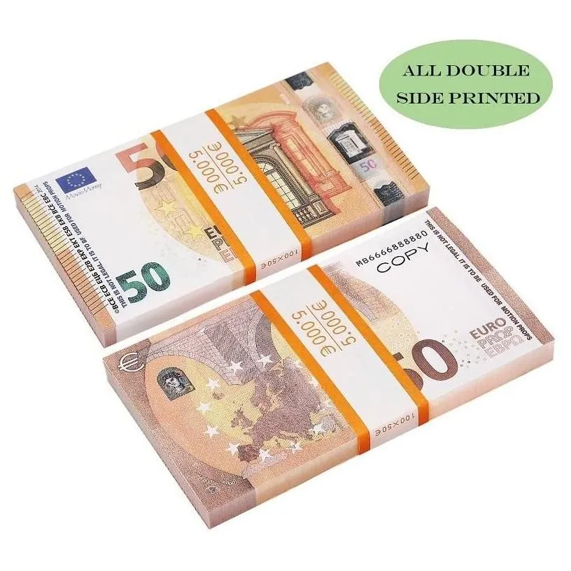 halloween supplies prop 10 20 50 100 fake banknotes movie copy money faux billet euro play collection and drop delivery toys gifts nov