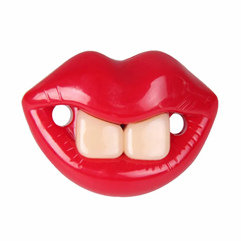 cute creative baby pacifier teeth grinding pacifier beard all silicone lip pacifier buck teeth