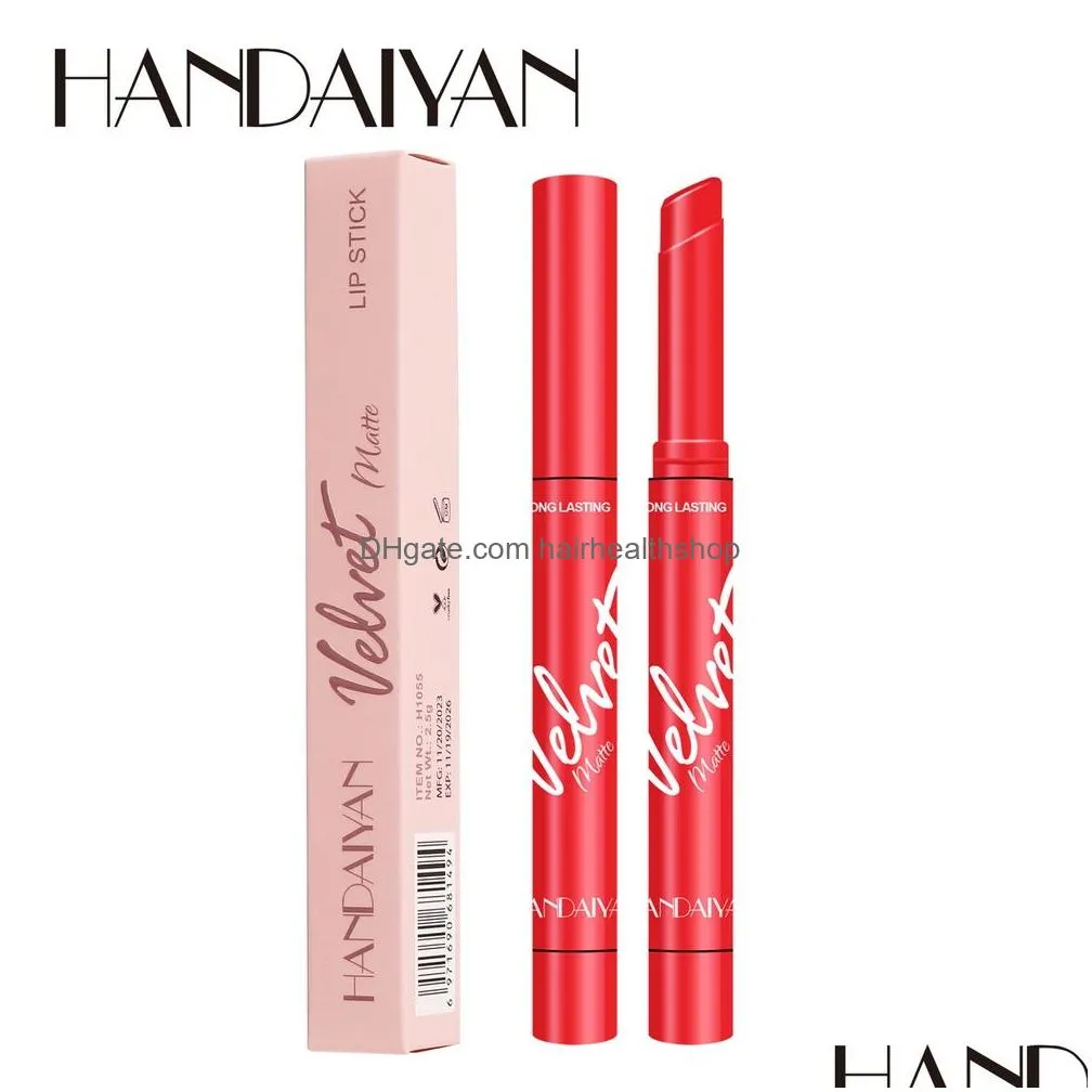 handaiyan matte lipstick velvet lip stick long-lasting easy to wear nutritious makeup lips liner