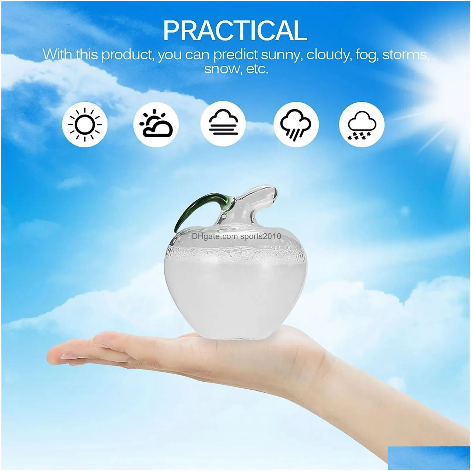 christmas decorations 35ml liquid transparent glass storm  water drop storms forecast bottle monitor forecasts barometer christmas ornaments gift