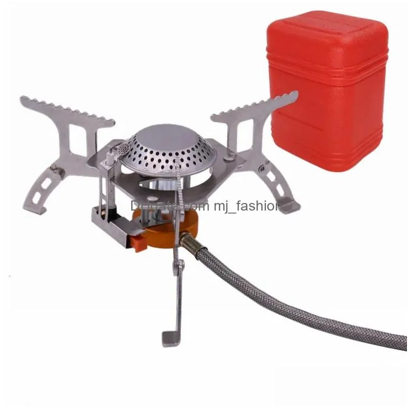 stoves camping gas stove portable electronic tourism picnic foldable strong fire survival equipment outdoor accessories 231025