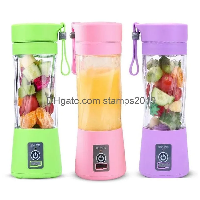 portable usb electric fruit juicer tools handheld vegetable juices maker blender rechargeable juice making cup with charging cable bh1741