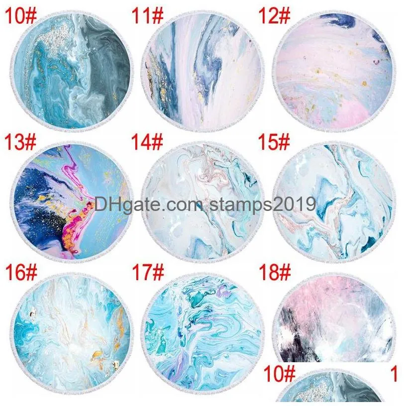 round print beach towel 30 styles fringed edge sports towels sunshade shawl picnic blanket yoga mat towel bathing towels bh3247 tqq