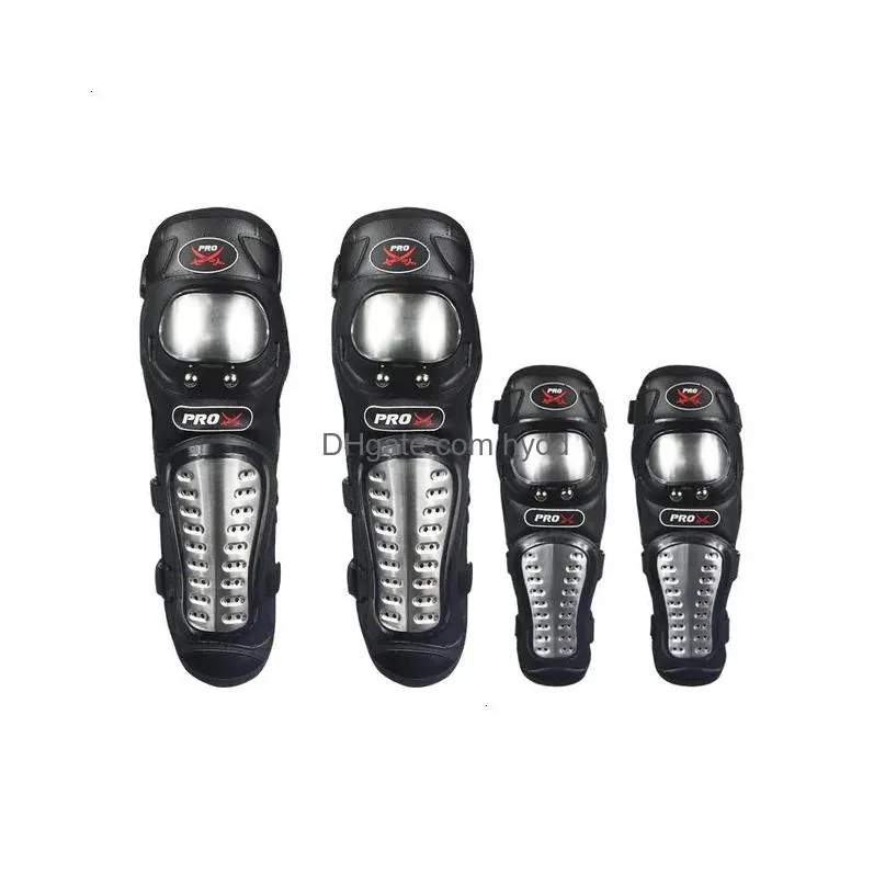 fashion 4pcs/set motorcycle motocross protector elbow pads moto knee protective gear sports kneepad protector guards kit 240131