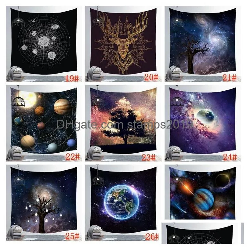 150x130cm amazing night starry sky star tapestry 3d printed wall hanging picture bohemian beach towel table cloth blankets dbc bh3036