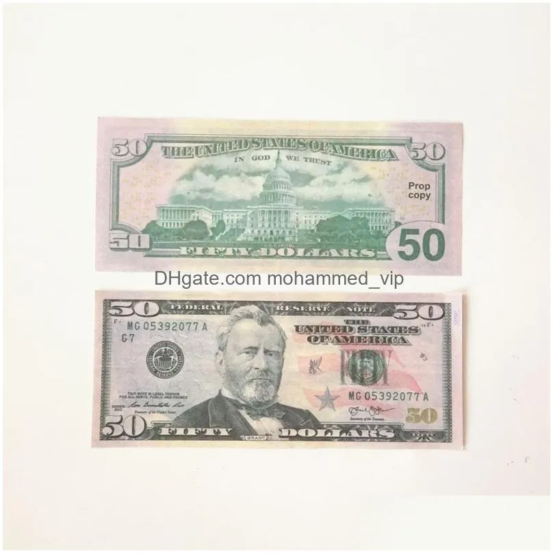 3 pack 50% size usa dollars party supplies prop money movie banknote paper novelty toys 1 5 10 20 50 100 dollar currency fake money children gift 46