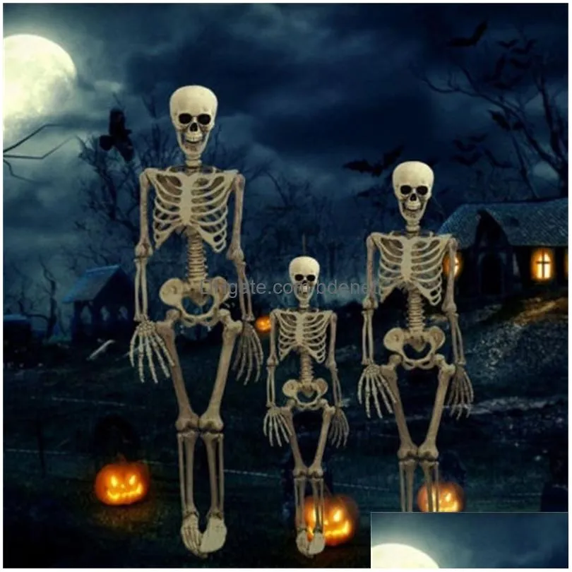 halloween prop decoration skeleton full size skull hand life body anatomy model decor y201006