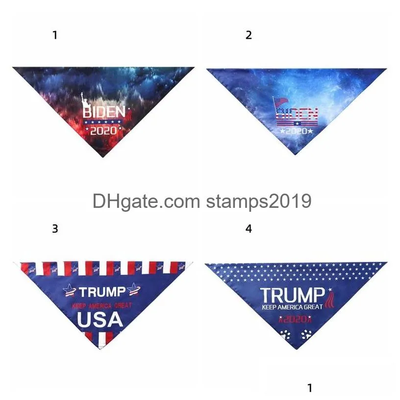 biden trump pets scarves adults magic scarf 2020 american president election donald trump biden letter turban dogs cats bandanas dbc