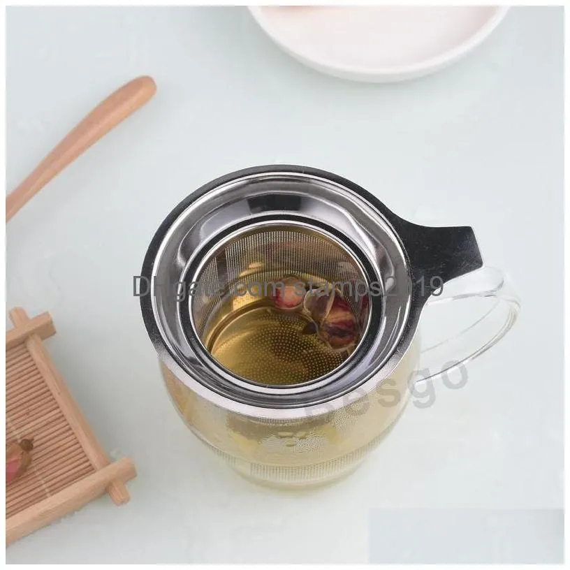stainless steel mesh tea infuser tools household reusable coffee strainers metal spices loose filter strainer herbal spice filters dbc
