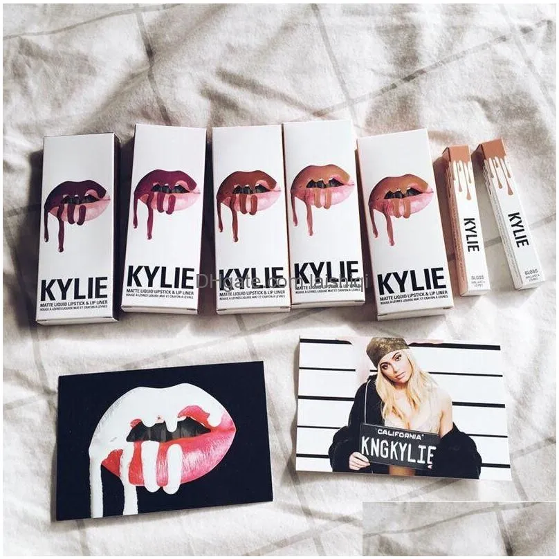 Other Makeup 5 Colors Kylie Jenner Lipstick Lipgloss Lipliner Lipkit Veetine Liquid Matte Kits Veet Liner Pencil Keyshadow Beauty Dr Dhqzj