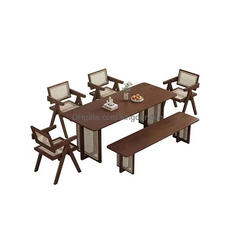 commercial furniture solid wood rattan chair support customization purchase please contact