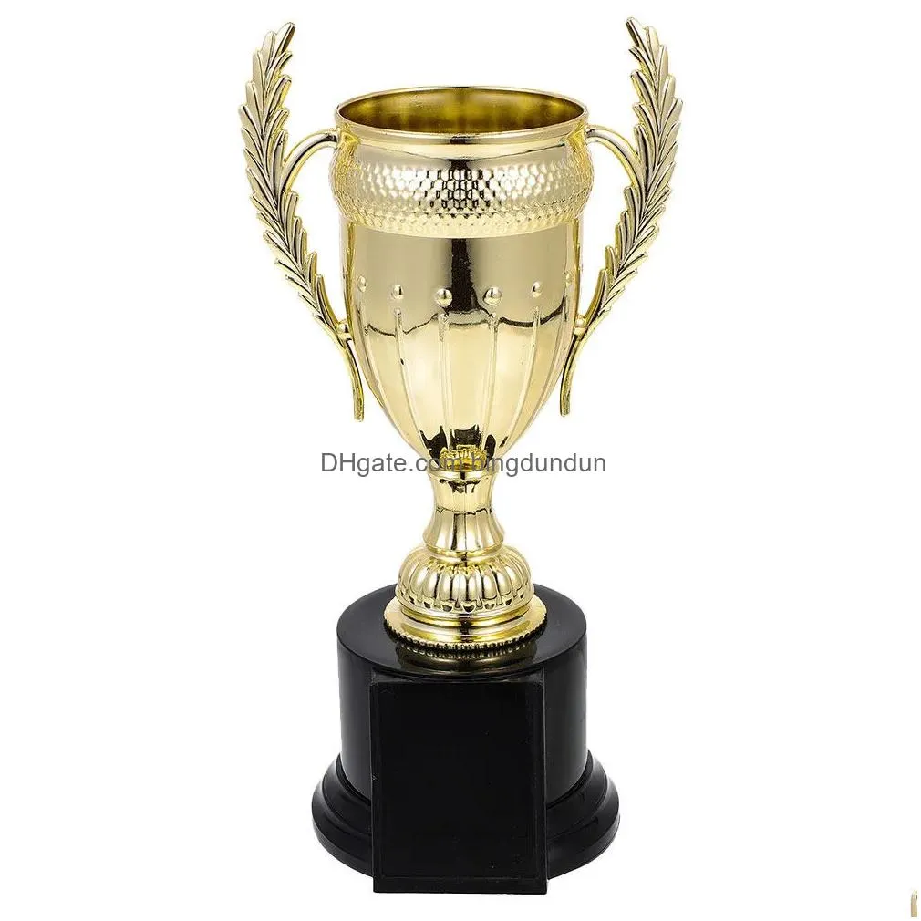 decorative objects figurines childrens trophy trophies games plastic awards kids decor party winner toy golden mini toys 230815