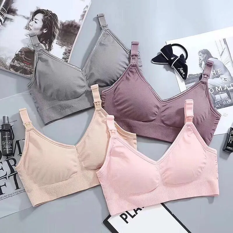 breast-feeding bra before pregnancy open button breast-feeding bra without underwire pregnant women breast-feeding bra postpartum mommy underwear