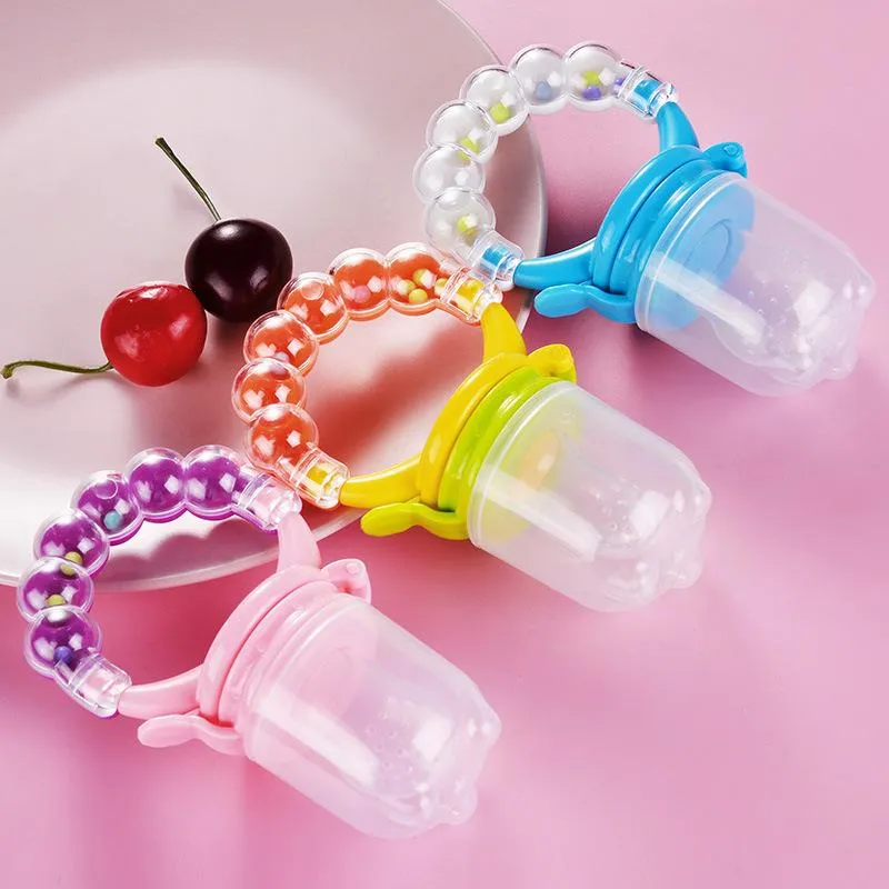 baby teether baby food rattle rattle fruit and vegetable bite bag pacifier eat fruit silicone pacifier