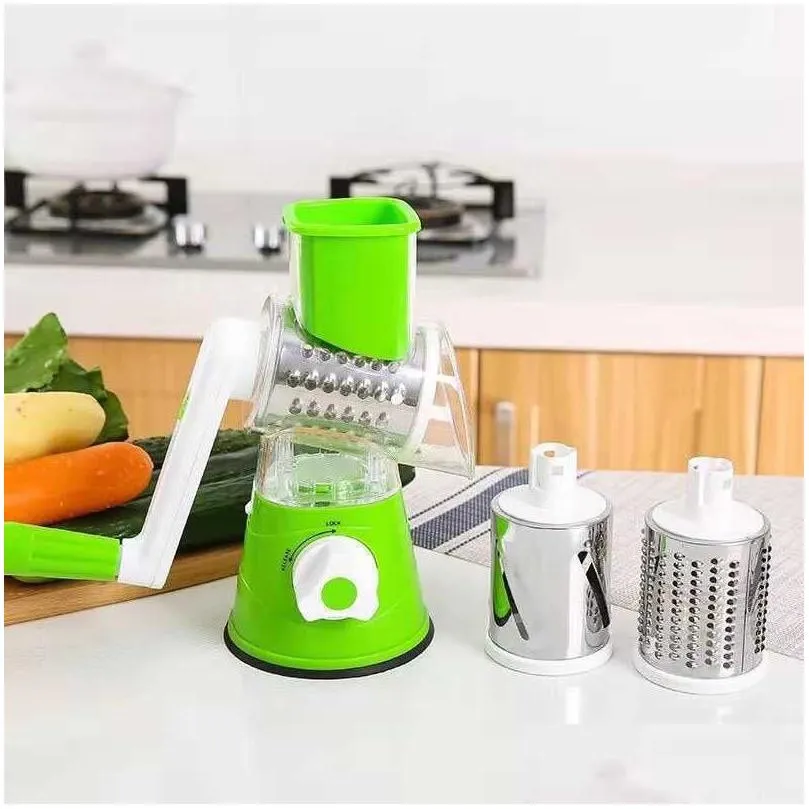  manual vegetable cutter slicer kitchen roller gadgets tool vegetable chopper round slicer graters potato carrot cheese shredder