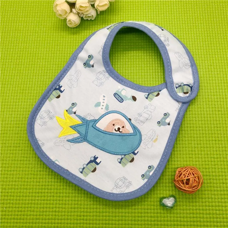 baby saliva towel baby cotton bib three layer waterproof and dirty bib cartoon carter source