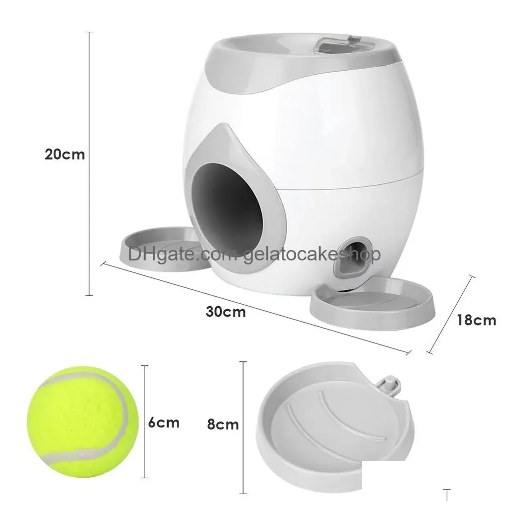 pet ball launcher toy dog tennis food reward machine thrower interactive treatment slow feeder toy suitable for cats and dogs lj201125