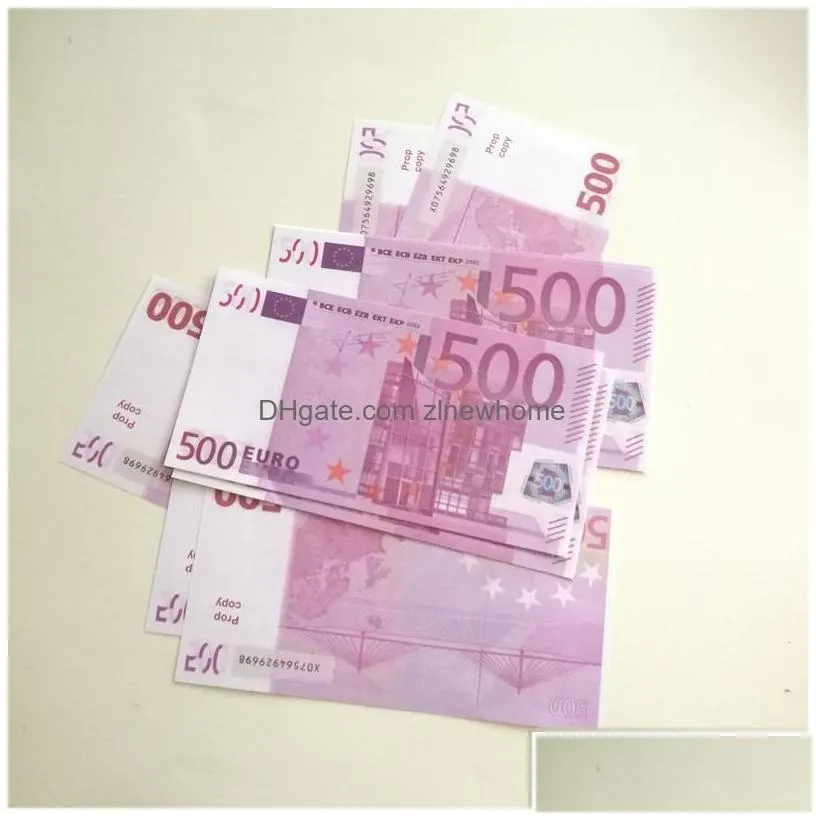 other festive party supplies 3pack bar prop fake money 10 20 50 100 200 500 euro movie childrens toys game 100pcs/pack drop delive