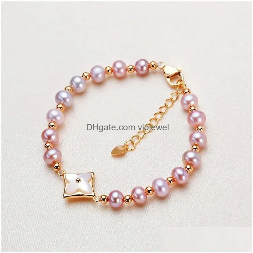 charm bracelets vintage classic natural pearl beimu bracelet for women luxury exquisite lucky jewelry accessories anniversary gift