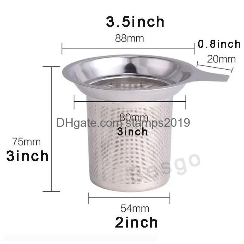 stainless steel mesh tea infuser tools household reusable coffee strainers metal spices loose filter strainer herbal spice filters dbc