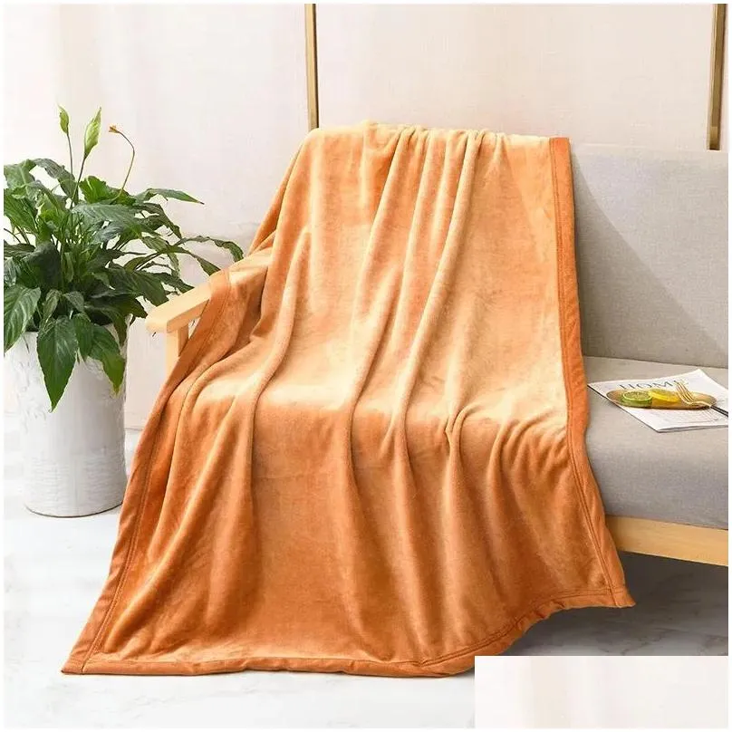 blankets wholesale office nap baby accessories born solid color flannel children`s blanket thickened