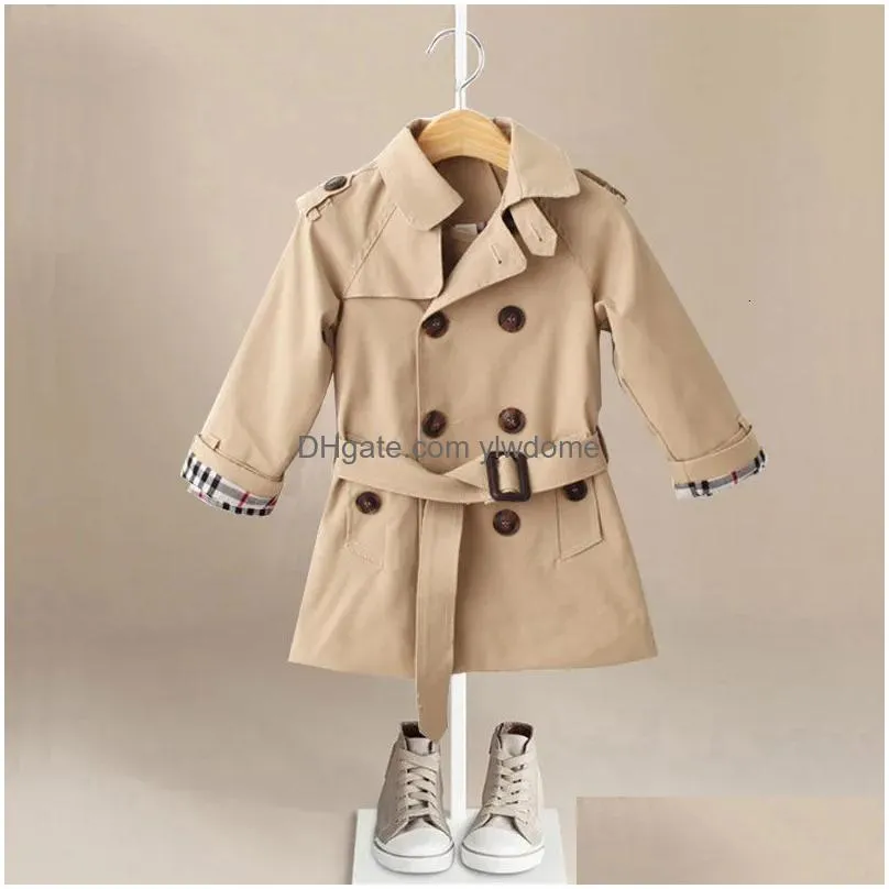 jackets childrens baby windbreaker jacket for boy spring waterproof coat trench autumn kid boys girls cotton 230817