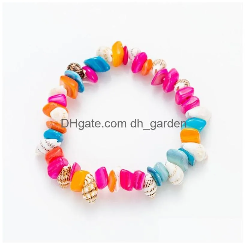 natural crystal irregular gravel bracelet candy colors bracelets for women jewelry