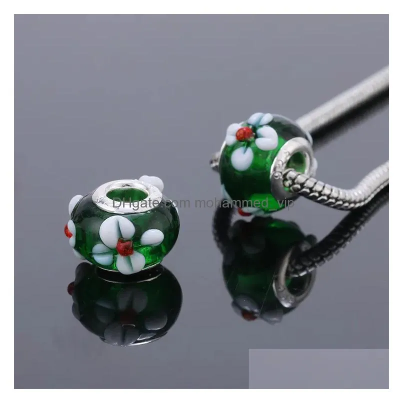 bead acrylic european charms beads loose bead fit charms bracelet bangle jewelry finding beads