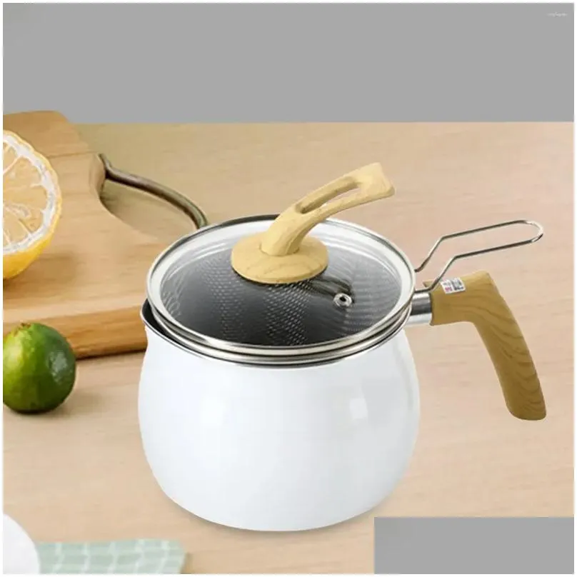 pans small pot cookware depth 12cm 1.9l cooking tool soup milk pan for picnic gas stoves induction kitchen camping