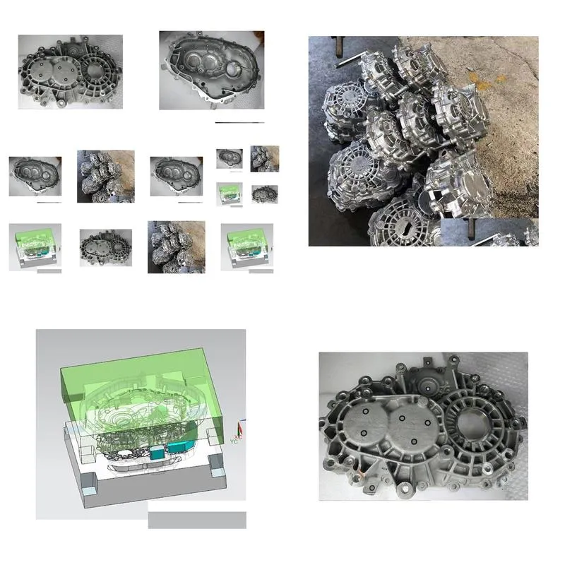 aluminum casting parts reduction gear customized high-precision automobile engine cylinder foundry casting metal part with 3d printing sand