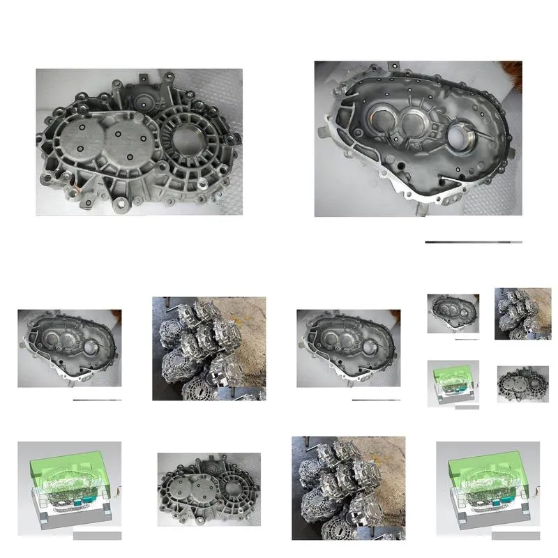 aluminum casting parts reduction gear customized high-precision automobile engine cylinder foundry casting metal part with 3d printing sand