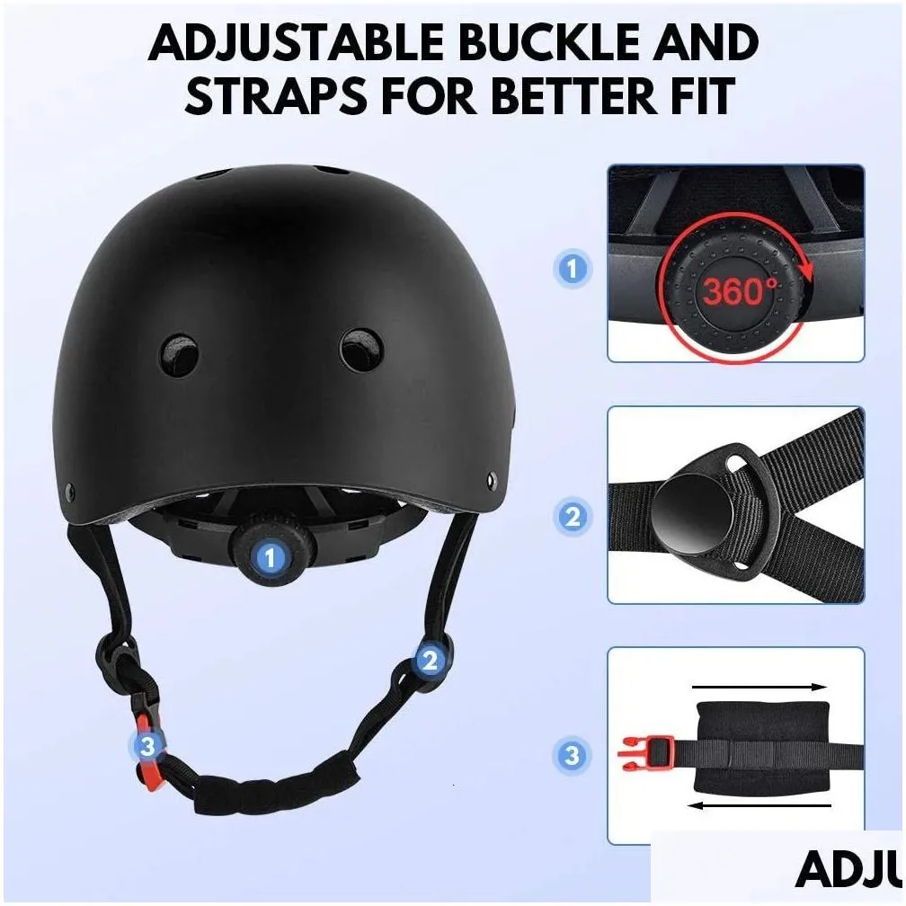 skateboard helmet for adults skate adult skateboarding youth scooter helmets child skating 240124