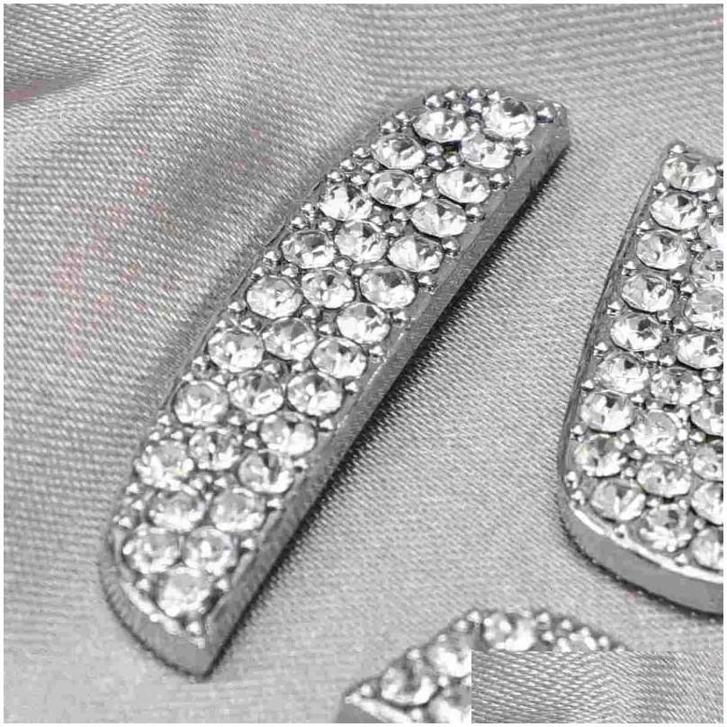 steering wheel covers 1pc fashion crystal decor sticker compatibel with car (silver)