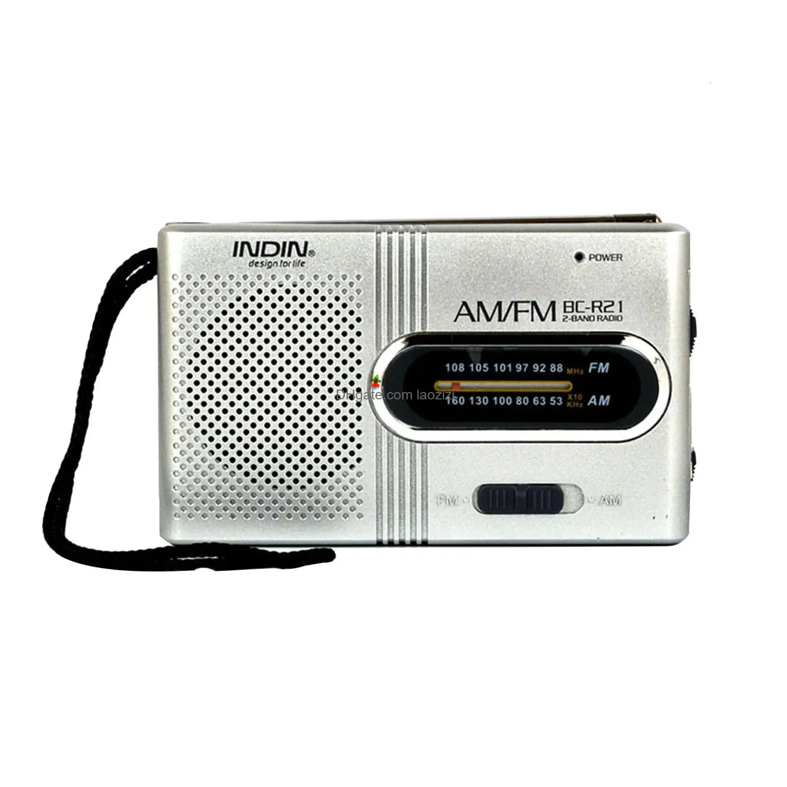 radio portable pocket am fm transistor battery operated with loud speaker earphone jack reception and stereo 221111